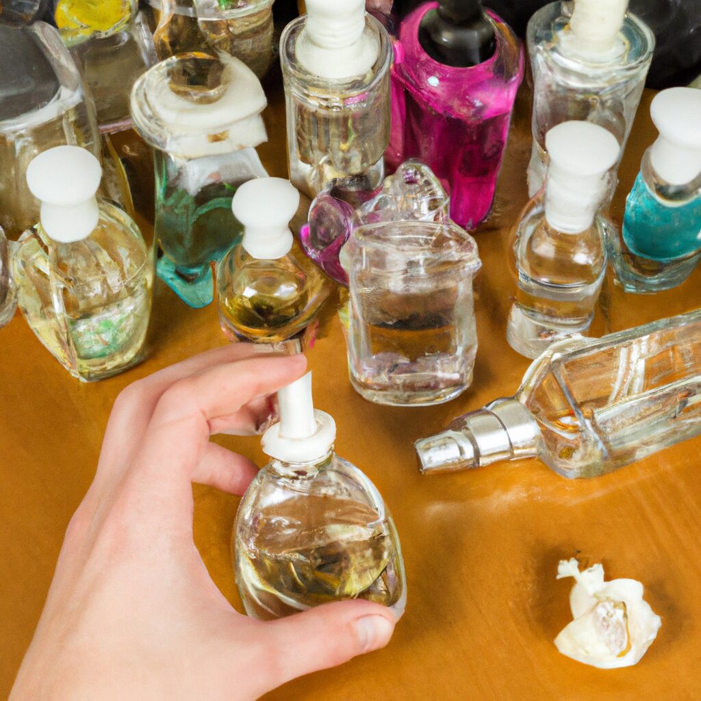 How do I clean my perfume bottles?